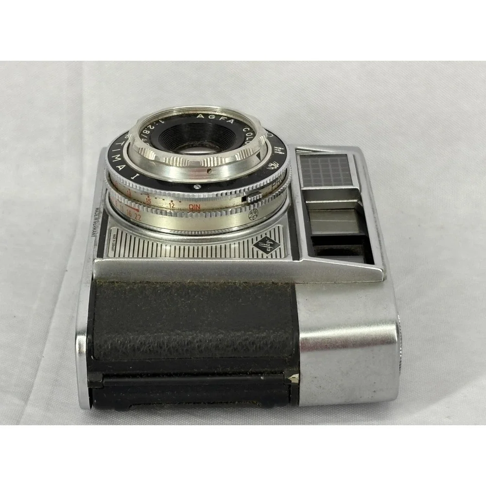 Agfa Optima I 35mm Film Camera Color-Agnar 1:2.8/45mm Lens Vintage Silver Black